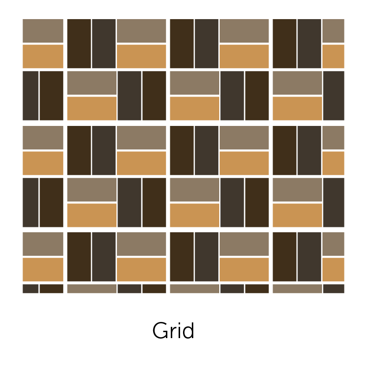 Grid brick pattern